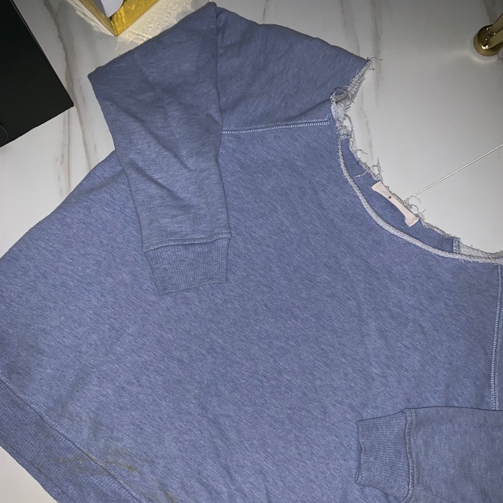 Off the shoulder sweatshirt